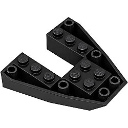 Ters Eğim Kama Taşı 6x6x1 Tekne Pruvası - Siyah