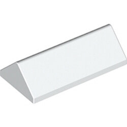 Mahyalı Çift Eğimli Çatı Parçası 2x4 45° - Beyaz