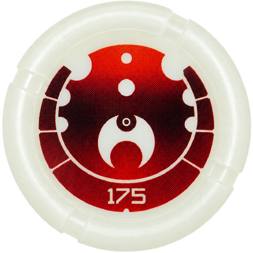 Bionicle Fırlatma Diski 40mm Baskı-Kanoka 175 Ta-Metru - Fosfor-Saydam-Beyaz - 1