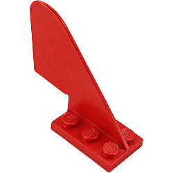 Arka Kanat 2x4x6 Dümen yuvarlak uçlu Kuyruk - Kırmızı