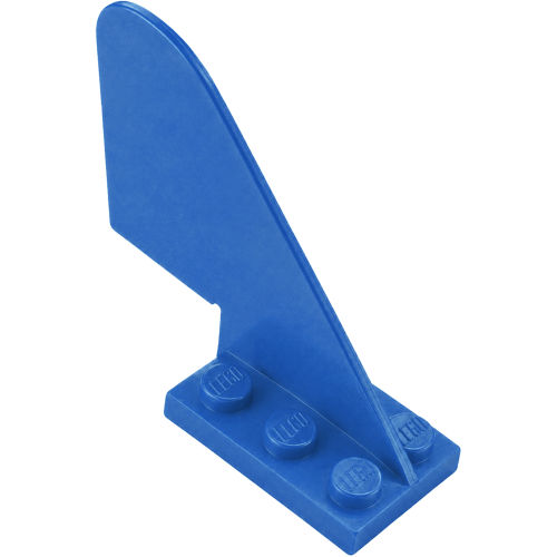 Arka Kanat 2x4x6 Dümen yuvarlak uçlu Kuyruk - Mavi - 1