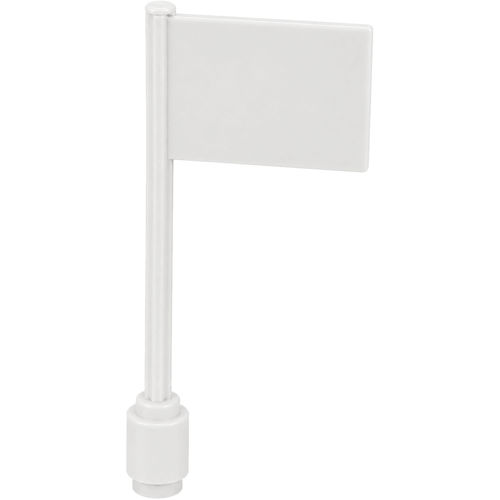 Direkli bayrak düz Levha 73mm 1x1 - Beyaz - 1
