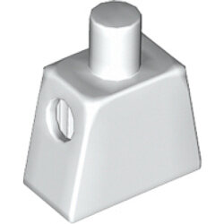 Mini Figür Gövdesi resim dekor baskısız 1x2 - Beyaz - 1