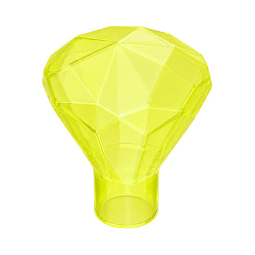 Faset Kristal Elmas 9mm Mücevher - Şeffaf-Neon-Yeşil - 1