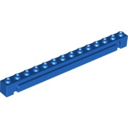 Modifiye Yapı Taşı 1x14 Yatay Oluklu Kiriş - Mavi