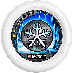 Bionicle Fırlatma Diski 40mm Baskı-Kar Tanesi - Beyaz