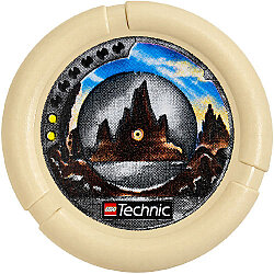 Bionicle Fırlatma Diski 40mm Baskı-Kaya Granit - Bej