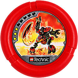 Bionicle Fırlatma Diski 40mm Baskı-Meşale - Kırmızı