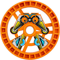 Teknik Disk Jant 37mm RoboRider Baskı-Scout Tılsım - Turuncu