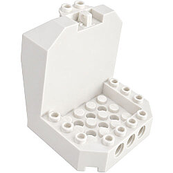 Menteşeli Kokpit 6x6x5 alt kısım - Beyaz