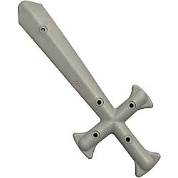 Duplo Kılıcı 73mm Esnek Kauçuk - Eski-Gri