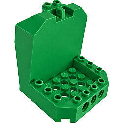 Menteşeli Kokpit 6x6x5 alt kısım - Yeşil