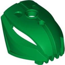 Bionicle Rahkshi Kafa Parçası 35mm Büyük Figür Başı - Metalik-Koyu-Yeşil - 1
