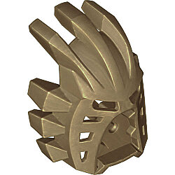 Bionicle Maske Avohkii 40mm Toa 7 - Metalik-Koyu-Bej