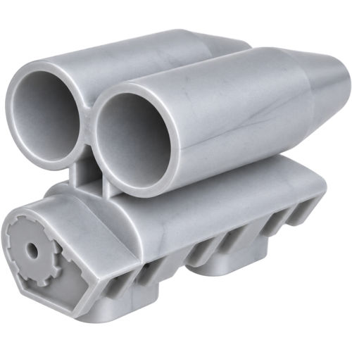 Çift Yuvarlak Hava Girişli Türbin 38mm - Perl-Gümüş - 1