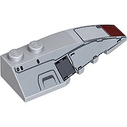 Çift Eğimli Kama Parça 2x6 SAĞ Kanat Baskı-AT-TE Set 4495 - Yeni-Gri