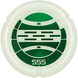 Bionicle Fırlatma Diski 40mm Baskı-Kanoka Le-Metru 555 - Fosfor-Saydam-Beyaz