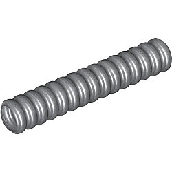 Esnek Nervürlü Hortum 40mm oluklu - Gümüş-Gri