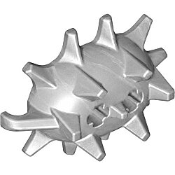 Bionicle Dikenli Yarım Küre Parçası 37mm - Perl-Gümüş