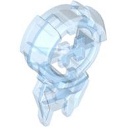 Hero Factory Göğüs Rozeti 31mm H-LOGO - Şeffaf-Buz-Mavisi