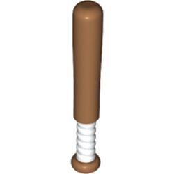 Spor Beyzbol Sopası 32mm Baskı-No 1 Orta-Nugat - Beyaz