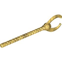 Mini Çatal Uçlu Silah Firavun Asası 60mm Boynuz - Perl-Altın