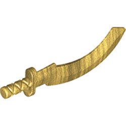Mini Mısır Pala Kılıcı - Silah 40mm - Perl-Altın - 1