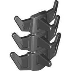 Dikenli Sırt Zırhı Parçası 32mm Esnek - Siyah