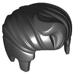 Mini Saç Peruk Rockçı Tarzı 13mm - Siyah - 1