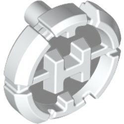 Hero Factory Göğüs Rozeti 16mm H-LOGO Gri Fon - Beyaz - 1