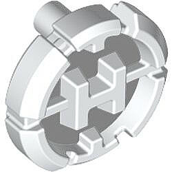 Hero Factory Göğüs Rozeti 16mm H-LOGO Gri Fon - Beyaz