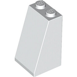 Eğimli Çatı Parçası 2x2x3 Solid Stud 75° - Beyaz