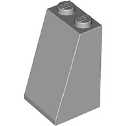Eğimli Çatı Parçası 2x2x3 Solid Stud 75° - Yeni-Gri