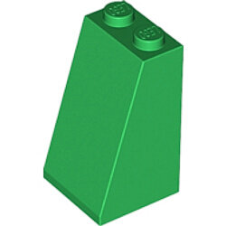 Eğimli Çatı Parçası 2x2x3 Solid Stud 75° - Yeşil
