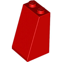 Eğimli Çatı Parçası 2x2x3 Solid Stud 75° - Kırmızı