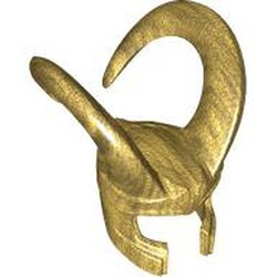 Mini Başlık Kavisli Esnek Boynuzlu Kask LOKI 25mm - Perl-Altın