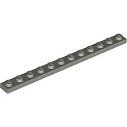 Yapı Plakası 1x12 - Eski-Gri