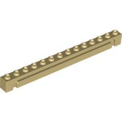 Modifiye Yapı Taşı 1x14 Yatay Oluklu Kiriş - Bej - 1