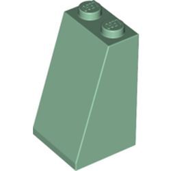 Eğimli Çatı Parçası 2x2x3 Solid Stud 75° - Soft-Yeşil