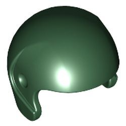 Mini Motosiklet Spor Pilot Kaskı 13mm - Koyu-Yeşil