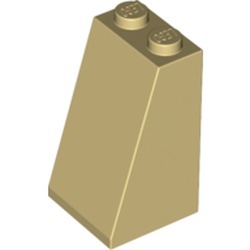 Eğimli Çatı Parçası 2x2x3 Solid Stud 75° - Bej - 1
