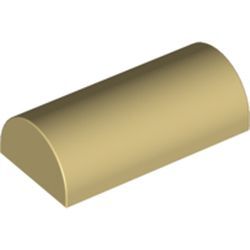 Kavisli Kemer Çatı Parçası 2x4 Mahya - Bej