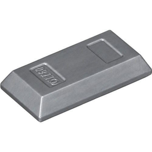 Mini Külçe 1x2 - Gümüş-Gri - 1