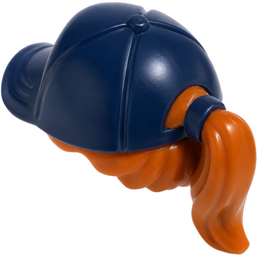 Mini Saç Peruk 24mm Saç Şapka Koyu-Turuncu - Koyu-Mavi - 1