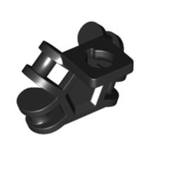 Mini Boyunluk 4 Çapraz Çubuk Tutucu 21mm Sırt Menteşe - Siyah