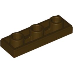 Ters Fayans 1x3 ortası delik - Koyu-Kahve - 1