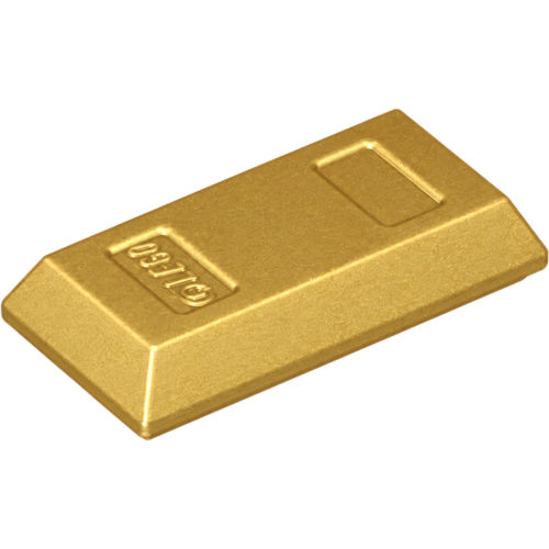 Mini Külçe 1x2 - Metalik-Parlak-Altın - 1