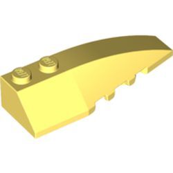 Çift Eğimli Kama Parça 2x6 SAĞ Kanat - Parlak-Sarı