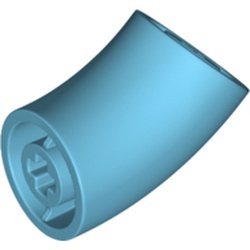 Yuvarlak Dirsek Parçası 2x2 Kısa Tip 26mm 45° - Orta-Azur
