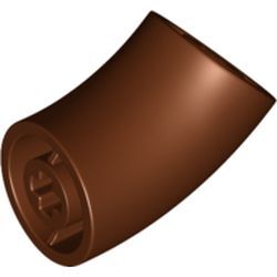 Yuvarlak Dirsek Parçası 2x2 Kısa Tip 26mm 45° - Kırmızı-Kahve